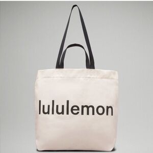 Lululemon Large Double Handel Canvas Tote NWT